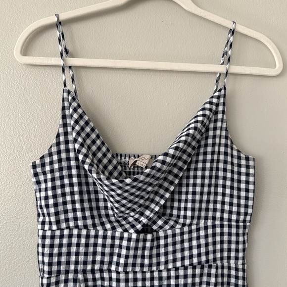 Loft Gingham Twist Cutout Cami Dress - Picture 3 of 7